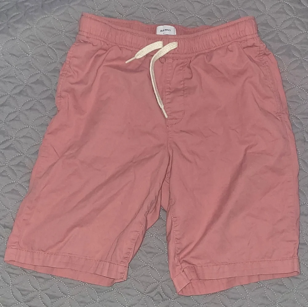 Old Navy Pink Shorts Boys' XL (14-16), Cotton, Drawstring, Pull-on